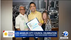ABC7's Tony Cabrera recognized by the city of LA during Filipino American Heritage Month