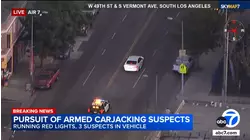 Suspected carjackers lead police on dangerous LA chase