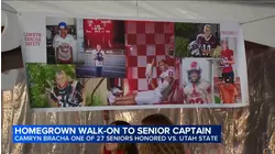 Homegrown walk-on to senior captain: Camryn Bracha honored on Senior Night