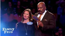 Wow! 56 points on her final answer! | Family Feud