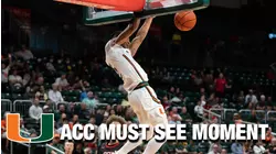 Miami's Isaiah Wong's Steal & Perfectly Timed Dunk | ACC Must See Moment