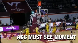Virginia Tech's Keve Aluma Soars For The 1-Handed Putback Slam | ACC Must See Moment