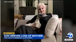 Son grieves mother after she was found dead in Crestline