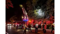 Dramatic cliffside rescue pulls stranded hiker to safety above Route 9D