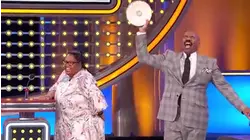 Steve Harvey goes wild for Jerri's answer! | Family Feud