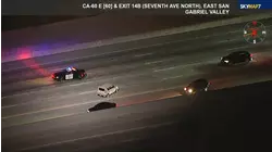 Driver makes U-turn in middle of lengthy chase across LA