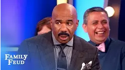Boone throws Steve Harvey! | Family Feud