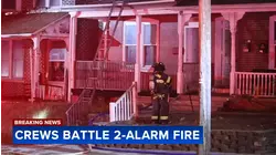 Firefighters battle 2-alarm fire in Allentown, Lehigh County