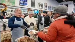 Mayor-elect Zohran Mamdani joins Rev. Al Sharpton in Harlem for annual Thanksgiving dinner