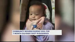 Family, community members hold prayer service to honor 7-month-old girl killed by stray bullet in Bushwick