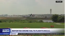 Flights briefly halted at Reagan National after pilots report drone near runway
