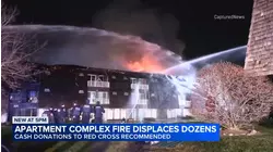 Village overwhelmed by donations after large apartment fire in suburbs