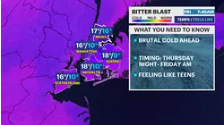 Frigid air brings bitter cold to The Bronx