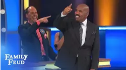 That trapeze artist is really SWINGING!!! | Family Feud