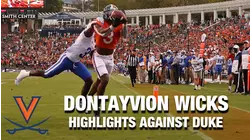 UVA's Dontayvion Wicks Highlights Against Duke
