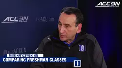 Duke Freshman Classes: Coach K & Javin DeLaurier Compare | 2018 ACC Operation Basketball