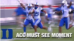 Duke's Dorian Mausi Turns Blocked Punt Into Touchdown