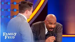 Steve Harvey can't believe a pastor gave this answer! | Family Feud