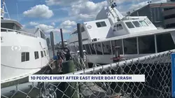 10 injured after two boats collide on East River near East 25th Street