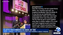 Jimmy Kimmel's bandleader Cleto Escobedo III dies