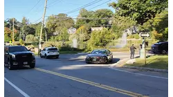 Rollover crash leaves SUV overturned at New Rochelle intersection