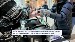 Chocolatey goodness: Brothers' cocoa stand raises funds for pediatric cancer research