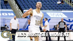 Georgia Tech's Jose Alvarado Makes A Late Game-Saving Play For Yellow Jackets | ACC Must See Moment