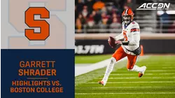 Syracuse QB Garrett Shrader Leads Orange To A Comeback Win