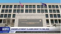Claims for unemployment benefits drop to 196,000, lowest since mid-July