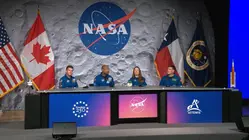 Artemis II crew takes questions from reporters postflight