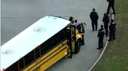 Suspect on the run after stopping Spring ISD school bus, pointing gun at driver and students, Harris County Pct. 4 deputies say