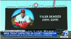 Mike Trout expected in court Tuesday for Tyler Skaggs' wrongful death trial