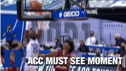 Duke's Joey Baker Sets Up Mark Williams For The Flush | ACC Must See Moment