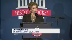 Education Sec'y McMahon visits Colts Neck Middle School, bringing controversy to the community