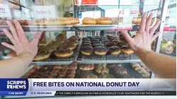 Free doughnuts for National Donut Day