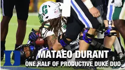 Duke RB Mataeo Durant Is One Half Of Productive Duo