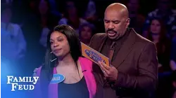 Brent and Halle go for the BIG BUCKS! | Family Feud