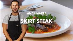 Andy Makes Skirt Steak with Romesco Sauce