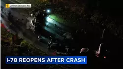I-78 EB reopens after crash involving 2 tractor-trailers in Lower Saucon, Northampton County
