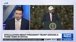 President Donald Trump admits he's not allowed to run for a third term