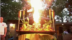 Blindfold, Bikini and Fire