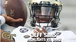 Georgia Tech's Jeff Sims Resilient In Win Over Duke