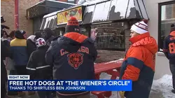 The Wiener's Circle giving away free hot dogs Tuesday