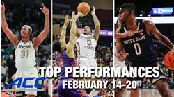 2021-22 ACC Basketball Top Performances (February 14th-20th)