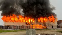 Massive fire destroys abandoned building in Fresno's Chinatown