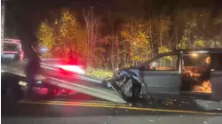 Hit-and-run driver leaves kidney transplant recipient's car totaled on Long Island