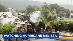 Local couple stranded in Jamaica; Cat. 5 Melissa brings floods, winds