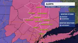 STORM WATCH: Weekend winter storm to impact the Hudson Valley Friday night into Saturday morning