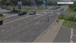Downed power lines close Route 70 intersection in Toms River after truck strikes utility wires