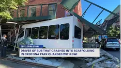 Bus driver accused of driving drunk, slamming into Crotona Park scaffolding